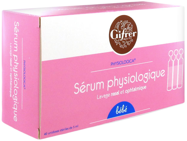 Gifrer physiologica sérum physiologique 40 x 5 ml