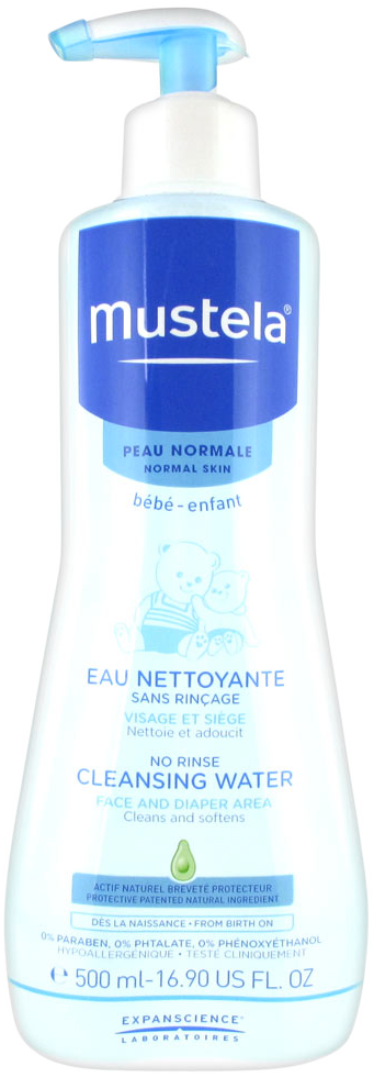 Mustela eau nettoyante sans rinçage 500 ml